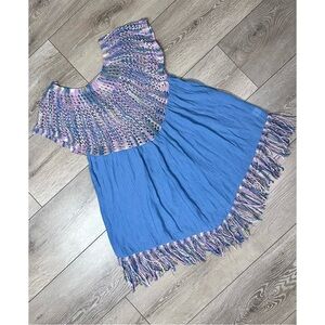 Trendology Crochet & Fringe Boho Fairycore Top